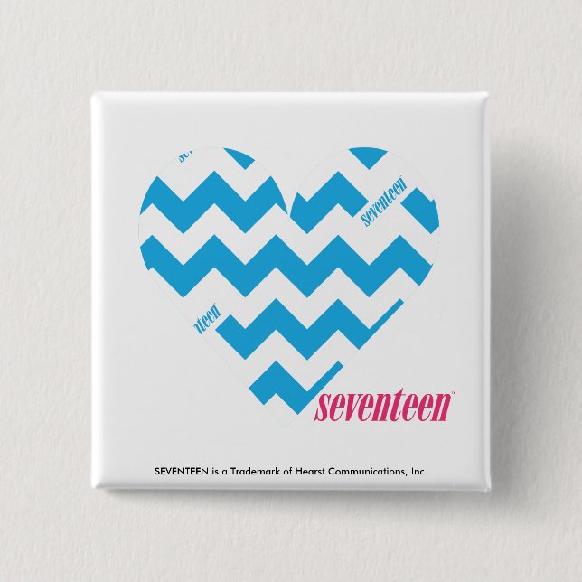 Zickzack-Aqua 4 Button (Vorderseite)