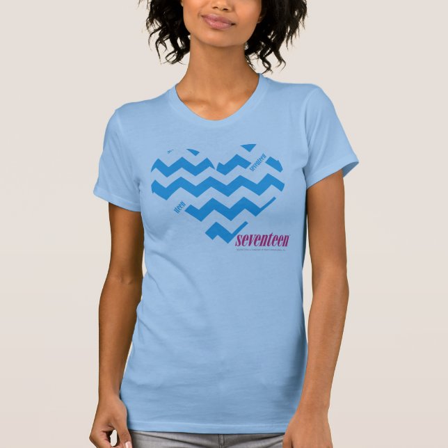 Zickzack-Aqua 4 T-Shirt (Vorderseite)