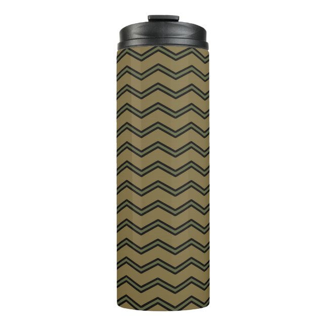 Zickzack Army Pattern Thermosbecher (Vorderseite)
