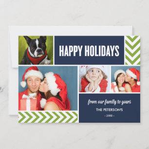 Zickzack ARROWS FERIENFOTOKARTE Feiertagskarte