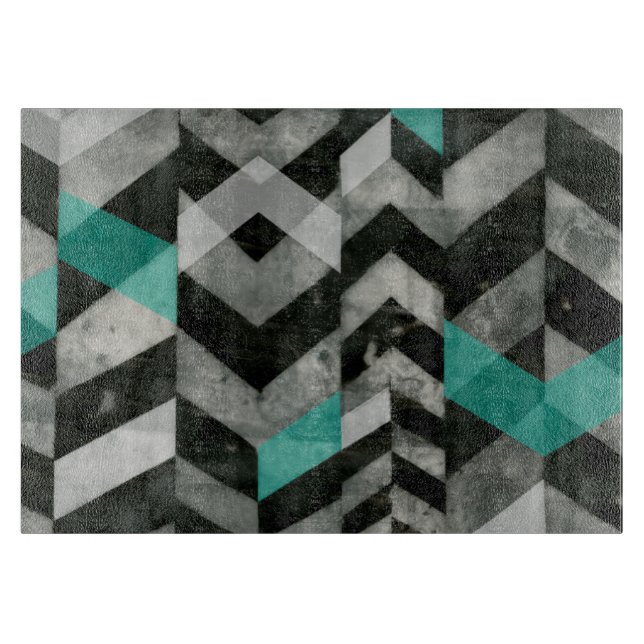 Zickzack Ausschluss II Schneidebrett (Vorderseite)