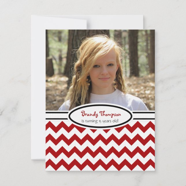 Zickzack: Bild:Party Einladung (Vorderseite)