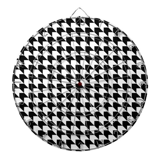 Zickzack Black in White Dartscheibe (vorne)