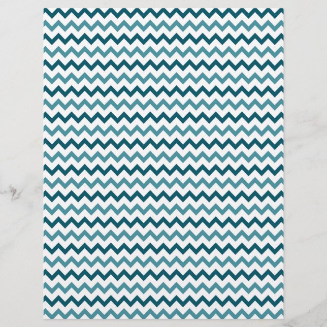 Zickzack, blaues und gelbes zweiseitiges Papier (Vorderseite)
