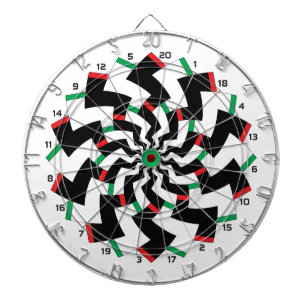 Zickzack-Dartscheibe Dartscheibe