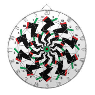 Zickzack-Dartscheibe gespiegelte Version Dartscheibe