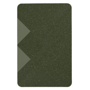 Zickzack Edge Moss Green Magnet - Anpassbar