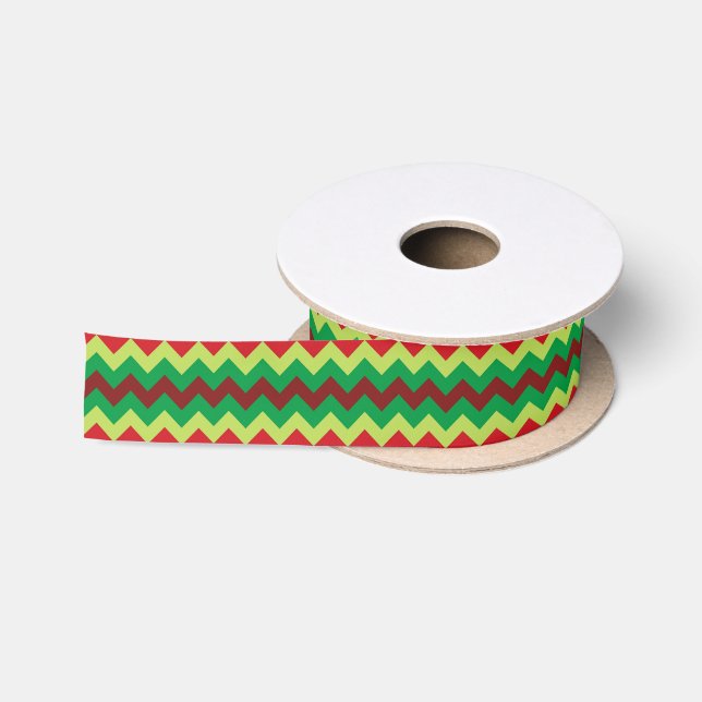 Zickzack Farbband Satinband (Spule)
