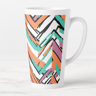 Zickzack Farbherringbone-Muster Milchtasse