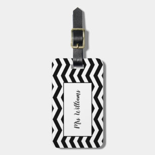 Zickzack Frau Gepäckmarke Gepäckanhänger