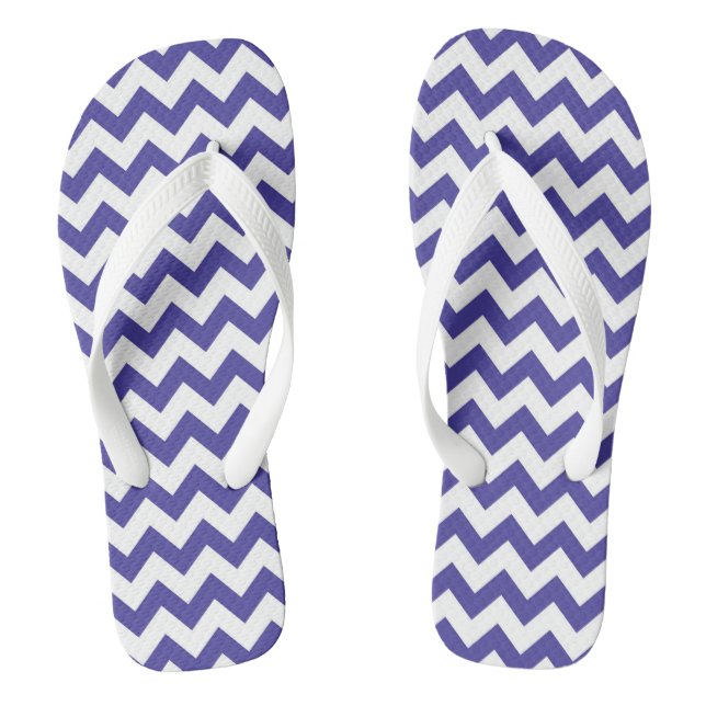 Zickzack Gemusterte Flip Flops (Fußbett)