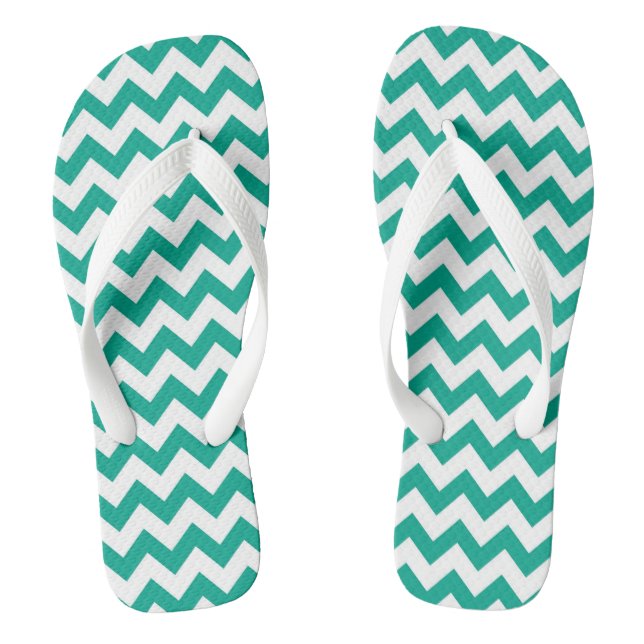 Zickzack Gemusterte Flip Flops (Fußbett)