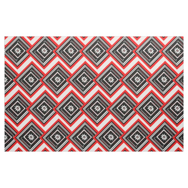 Zickzack Gewebe aus Sternen und Quadraten Stoff (Fat Quarter (45,7 x 55,9 cm))