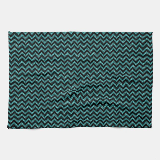 Zickzack Glitzer Aussehen Handtuch (Horizontal)