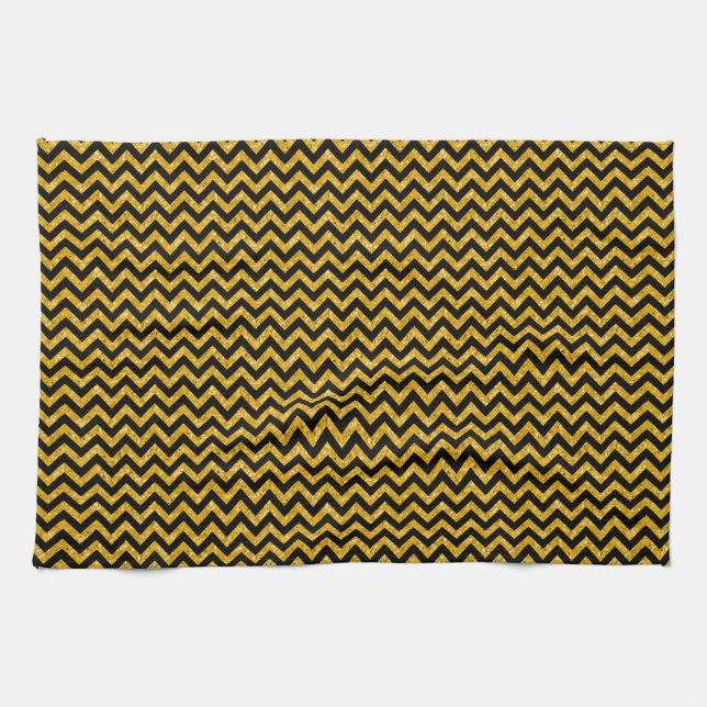 Zickzack Glitzer Aussehen Handtuch (Horizontal)