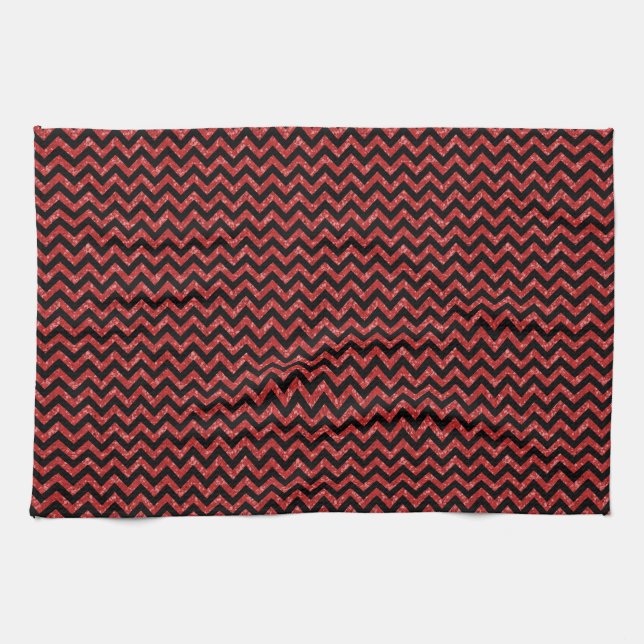 Zickzack Glitzer Aussehen Handtuch (Horizontal)