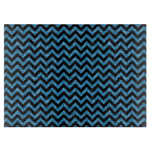Zickzack Glitzer Look Cutting Board Schneidebrett (Vorderseite)