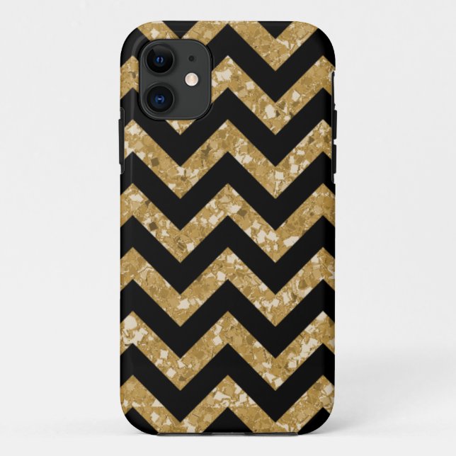 Zickzack Glitzer Look iPhone 5 BT Fall Case-Mate iPhone Hülle (Rückseite)