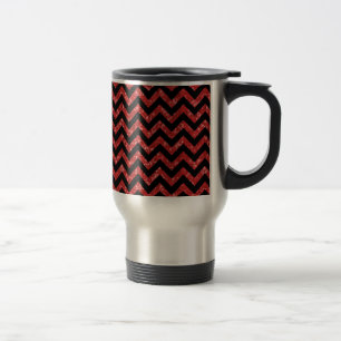 Zickzack Glitzer Look Travel Mug Reisebecher