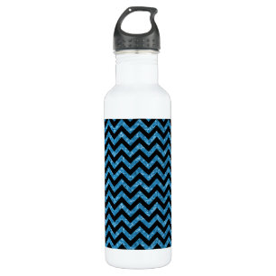 Zickzack Glitzer-Look Trinkflasche