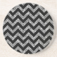 Zickzack Glitzer Look Untersetzer