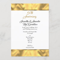 Zickzack Goldgrenze 50. Hochzeitstag