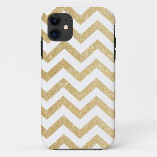 Zickzack GoldImitat-Glitzer iPhone 5/5S Fall Case-Mate iPhone Hülle