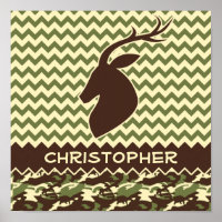 Zickzack Hirsch Buck Camouflage personalisieren
