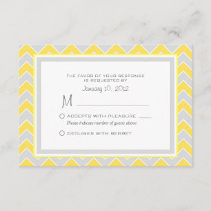 Zickzack Hochzeit (RSVP Custom RSVP Karte