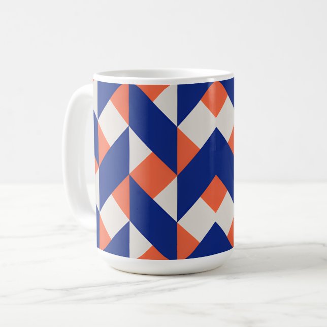 Zickzack Kaffeetasse (Vorderseite Links)