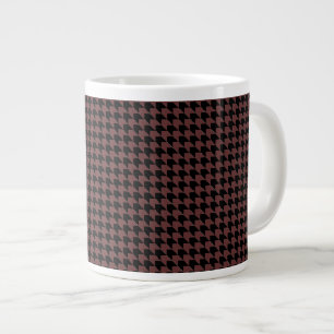 Zickzack Karo braun und schwarz Jumbo-Tasse
