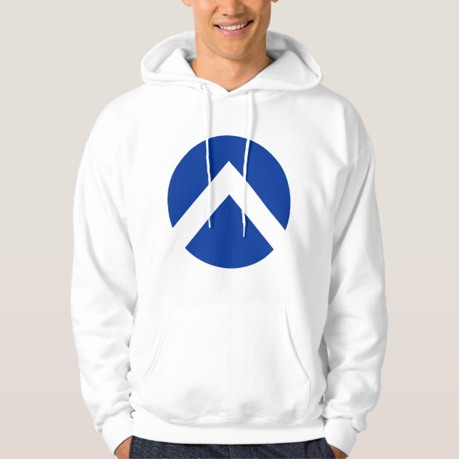 Zickzack Kreisbogen Hoodie (Vorderseite)