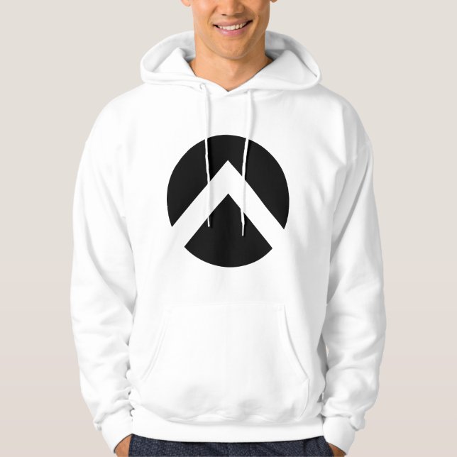 Zickzack Kreisbogen Hoodie (Vorderseite)