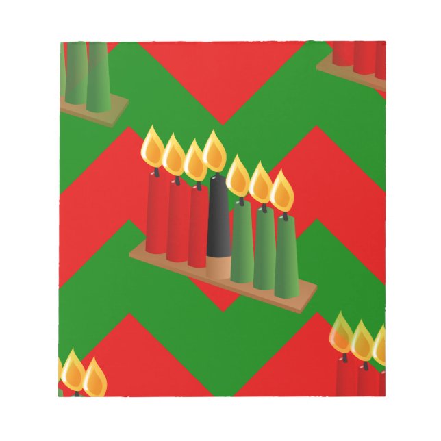 Zickzack Kwanzaa Notizblock (Vorderseite)
