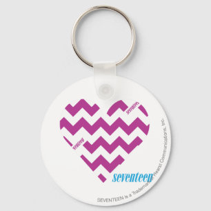 Zickzack lila 2 schlüsselanhänger