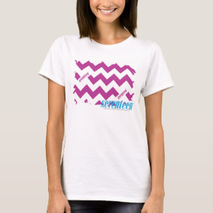 Zickzack lila 3 T-Shirt