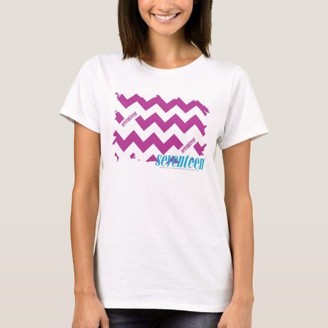Zickzack lila 3 T-Shirt (Vorderseite)