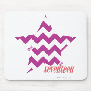 Zickzack lila 4 mousepad