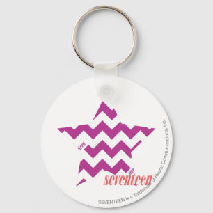 Zickzack lila 4 schlüsselanhänger