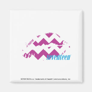 Zickzack lila magnet