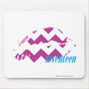 Zickzack lila mousepad