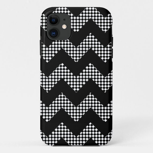 Zickzack mit Fliesen Case-Mate iPhone Hülle (Rückseite)