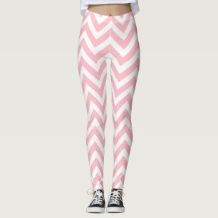 Zickzack mittlere bis rosa leggings