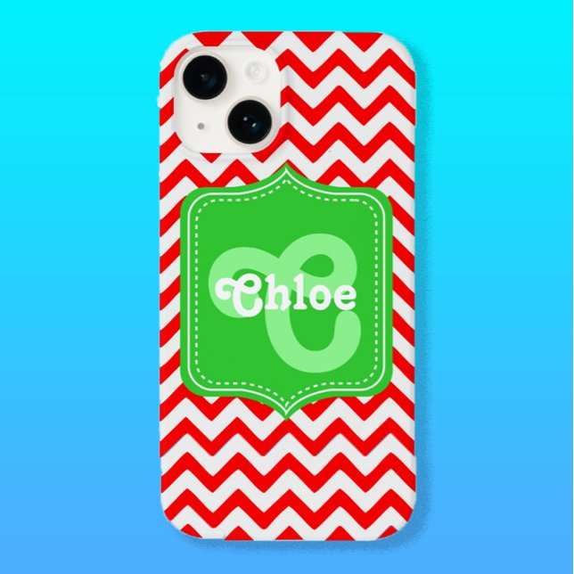 Zickzack Monogramm-Chloe Case-Mate iPhone Hülle (Iphone 14 Case)