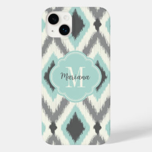 Zickzack Monogramm für die Ikat-Grau-und Mini-Trib Case-Mate iPhone Hülle