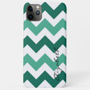 Zickzack Monogramm für Minze und Weiß Case-Mate iPhone Hülle