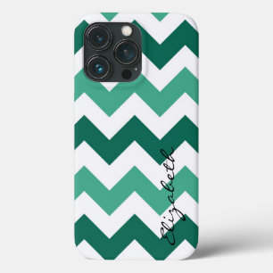 Zickzack Monogramm für Minze und Weiß Case-Mate iPhone Hülle