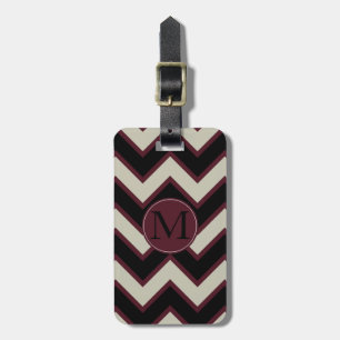 Zickzack Monogramm Gepäckanhänger
