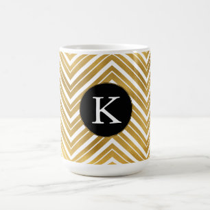 Zickzack Monogramm Kaffeetasse