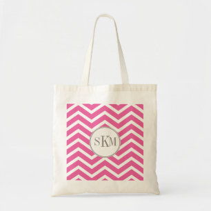 Zickzack Monogramm-personalisierte Tasche